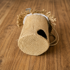 Handmade Eco-Friendly Jute Bird House | Natural Hanging Nest