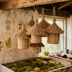 Handmade Eco-Friendly Jute Bird House | Natural Hanging Nest