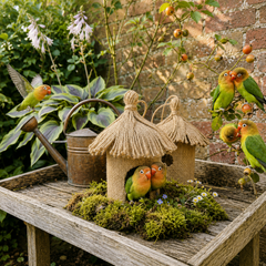 Handmade Eco-Friendly Jute Bird House | Natural Hanging Nest