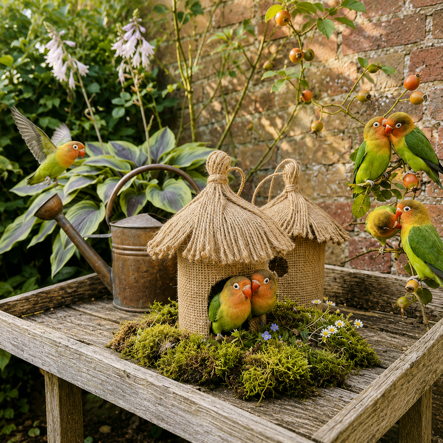 Handmade Eco-Friendly Jute Bird House | Natural Hanging Nest